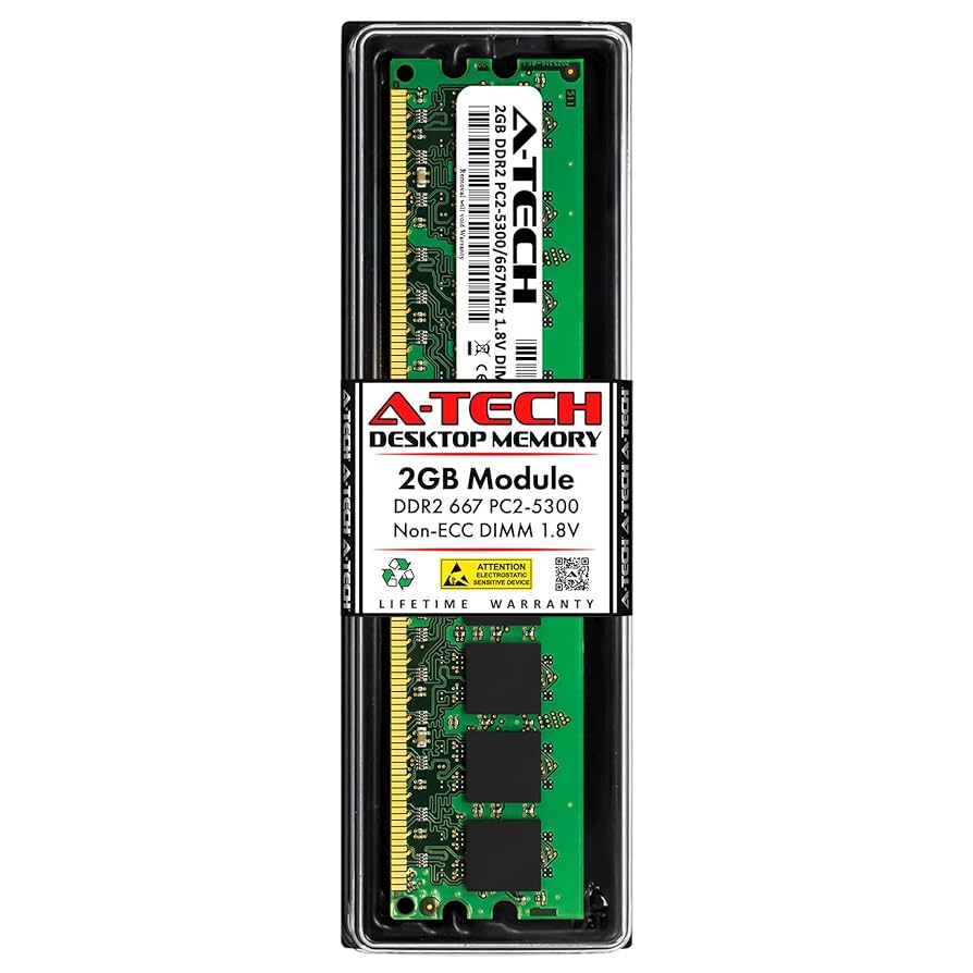 Amazon.co.jp: A-Tech 2GB RAM Kingston KVR667D2N5/2G用 | DDR2